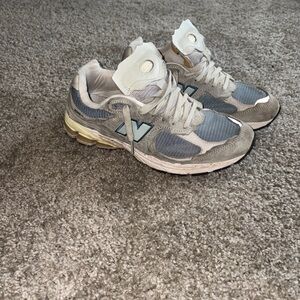 New Balance Gray and Beige Athletic Shoes